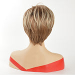 Load image into Gallery viewer, Ombre Straight Short Synthetic Brown Wig (8 inches With Bangs)
