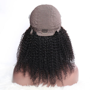 Virgo Kinky Curly Wig For Black Women Lace Frontal Human Hair Wigs Pre Plucked With Baby Hair Lace Wig 150% Density Remy