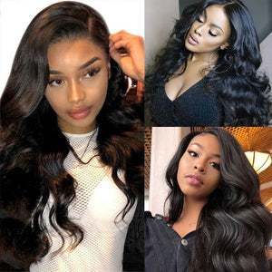 SimBeauty Glueless Body Wave U Part Wigs 100% Human Hair 100% Unprocessed Brazilian Remy Hair Left Side Part Wig For Black Women