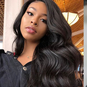 SimBeauty Glueless Body Wave U Part Wigs 100% Human Hair 100% Unprocessed Brazilian Remy Hair Left Side Part Wig For Black Women