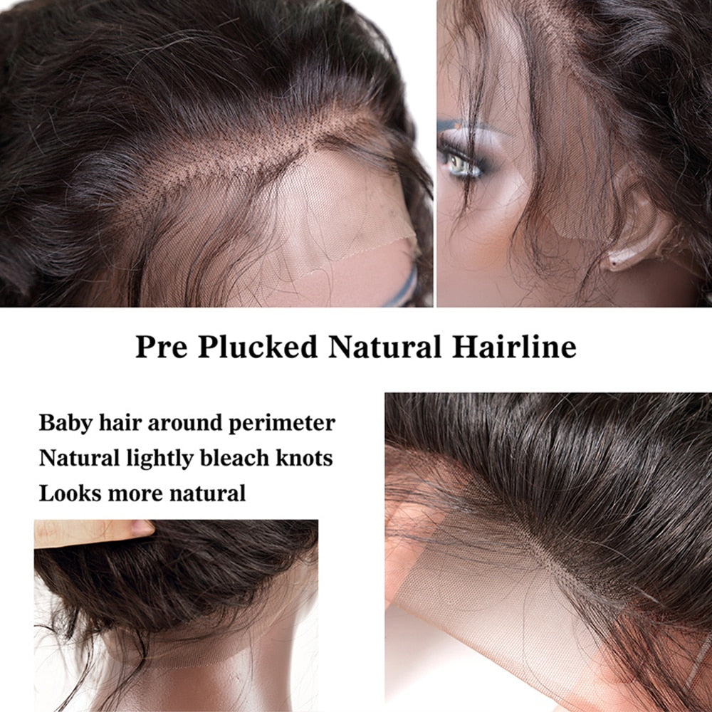SimBeauty Glueless Body Wave U Part Wigs 100% Human Hair 100% Unprocessed Brazilian Remy Hair Left Side Part Wig For Black Women