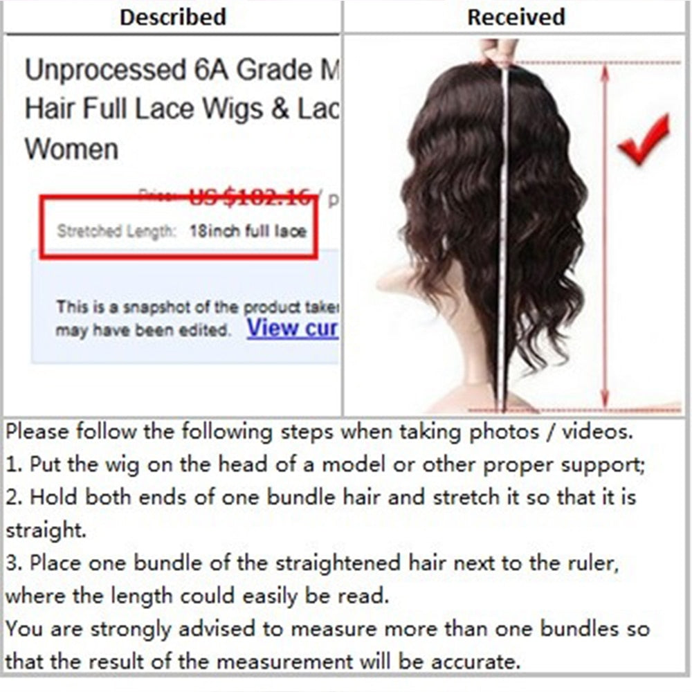 SimBeauty Glueless Body Wave U Part Wigs 100% Human Hair 100% Unprocessed Brazilian Remy Hair Left Side Part Wig For Black Women