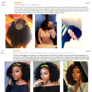 Virgo Kinky Curly Wig For Black Women Lace Frontal Human Hair Wigs Pre Plucked With Baby Hair Lace Wig 150% Density Remy