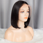 Load image into Gallery viewer, Glueless Bob Wig Brazilian Straight Short Lace Front Human Hair Wigs For Black Women Pre Plucked With Baby Hair Remy Hair
