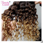 Load image into Gallery viewer, Brazilian Human Hair Ombre Deep Wave Weave Extensions (3 /4 Bundles)
