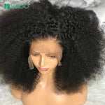 Load image into Gallery viewer, Virgo Kinky Curly Wig For Black Women Lace Frontal Human Hair Wigs Pre Plucked With Baby Hair Lace Wig 150% Density Remy
