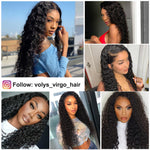 Load image into Gallery viewer, Virgo Brazilian Curly Human Hair Wig HD Lace Wig Remy 13X4 Lace Front Human Hair Wigs Pre Plucked 13X6 Transparent Lace Wigs
