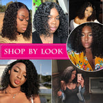 Load image into Gallery viewer, Moxika 13*4 Lace Front Bob Curly Wig Pre-Plucked Brazilian Curly Human Hair Wigs 150% Density Short Bob Wigs Remy Hair Wig 8-26&quot;

