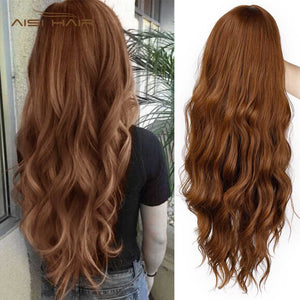 Long Water Wave Heat Resistant Synthetic Wigs
