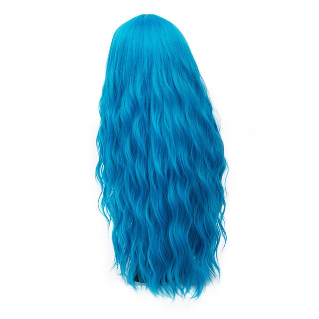 Cosplay Natural Heat Resistant Synthetic 70CM Long Pink Wavy Wigs (29 Colors)