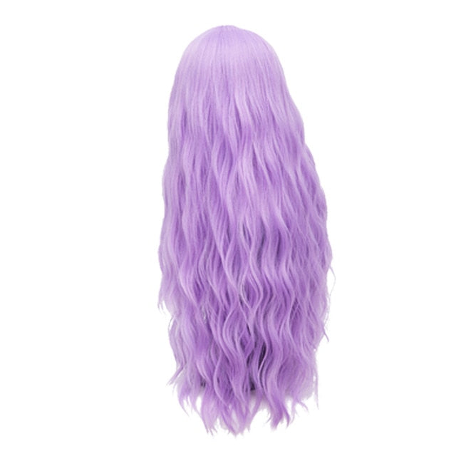Cosplay Natural Heat Resistant Synthetic 70CM Long Pink Wavy Wigs (29 Colors)