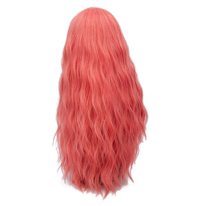 Cosplay Natural Heat Resistant Synthetic 70CM Long Pink Wavy Wigs (29 Colors)