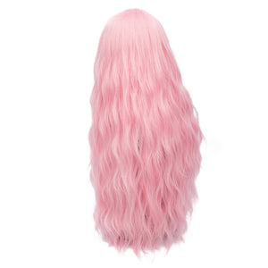 Cosplay Natural Heat Resistant Synthetic 70CM Long Pink Wavy Wigs (29 Colors)