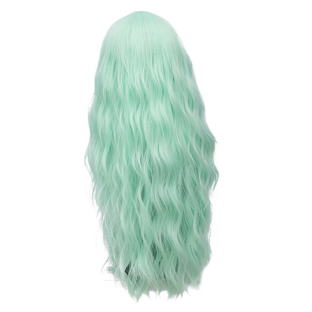 Cosplay Natural Heat Resistant Synthetic 70CM Long Pink Wavy Wigs (29 Colors)