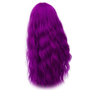 Cosplay Natural Heat Resistant Synthetic 70CM Long Pink Wavy Wigs (29 Colors)