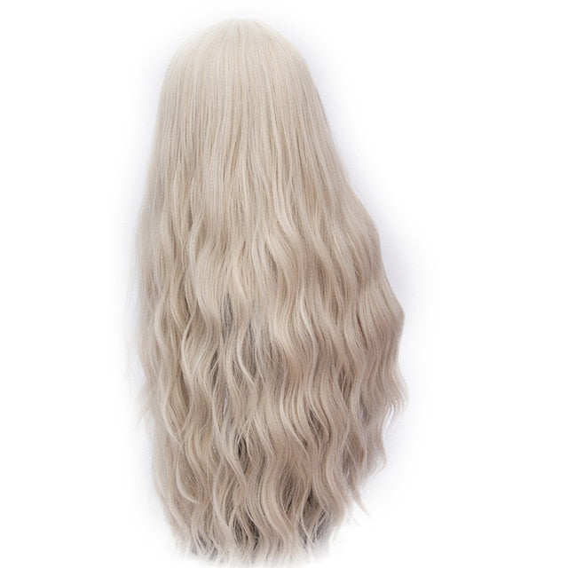 Cosplay Natural Heat Resistant Synthetic 70CM Long Pink Wavy Wigs (29 Colors)