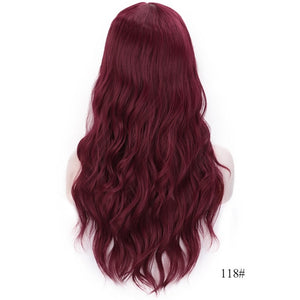 Long Water Wave Heat Resistant Synthetic Wigs