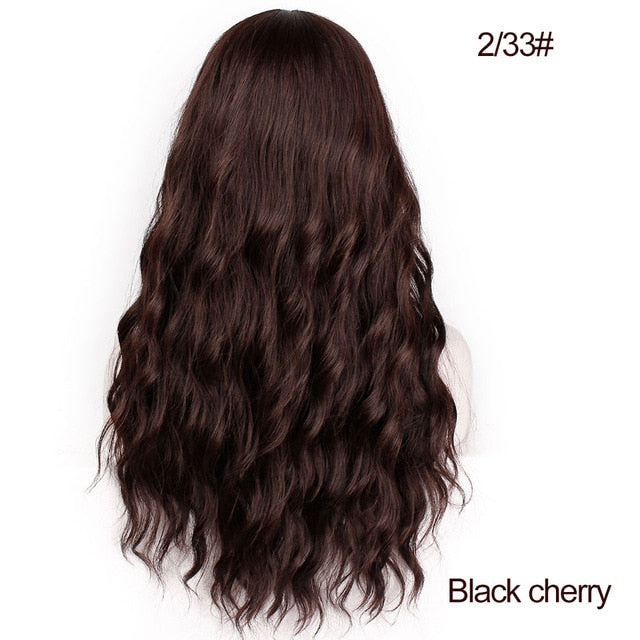 Long Water Wave Heat Resistant Synthetic Wigs