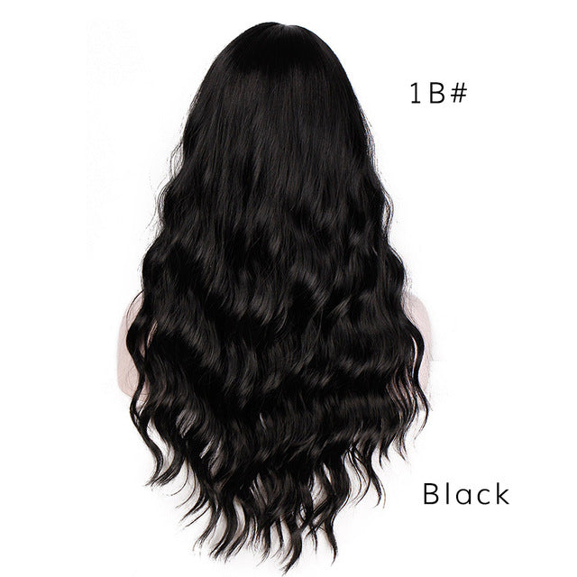 Long Water Wave Heat Resistant Synthetic Wigs