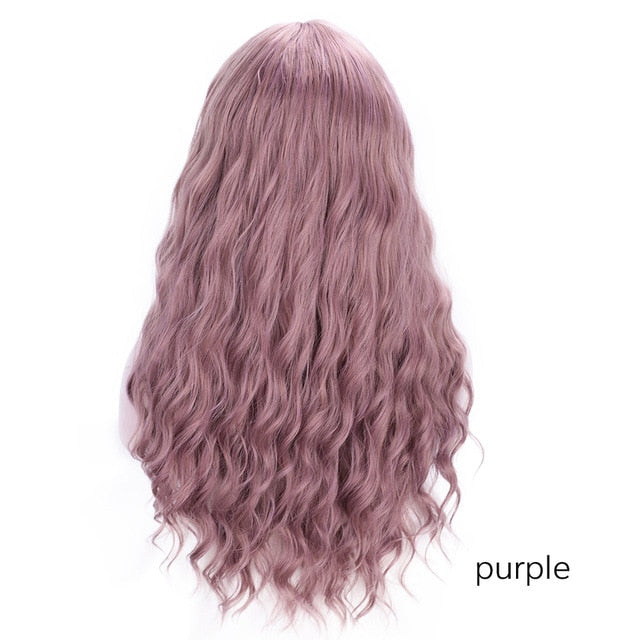 Long Water Wave Heat Resistant Synthetic Wigs