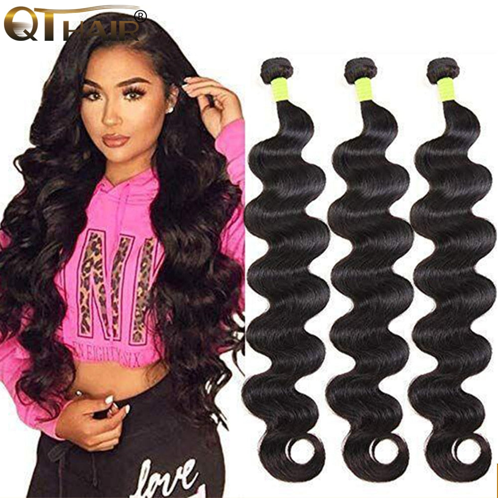 Brazilian 100% Human Wave Hair Remy Weave Hair Extensions (1/3/ 4 Bundles)