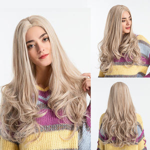 Long Synthetic Natural Wave Hair Wigs Heat Resistant Hair Wigs for Black Women