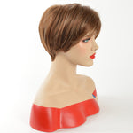 Load image into Gallery viewer, Short Heat Resistant Blonde Synthetic Wig (8 inch short with bangs)
