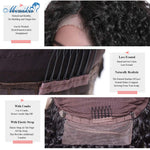 Load image into Gallery viewer, Moxika 13*4 Lace Front Bob Curly Wig Pre-Plucked Brazilian Curly Human Hair Wigs 150% Density Short Bob Wigs Remy Hair Wig 8-26&quot;
