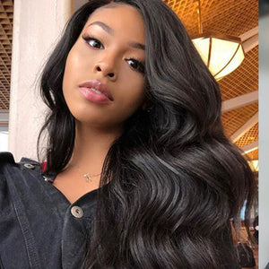 SimBeauty Glueless Body Wave U Part Wigs 100% Human Hair 100% Unprocessed Brazilian Remy Hair Left Side Part Wig For Black Women