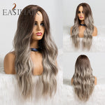 Load image into Gallery viewer, Long Black to Brown Ombre High Density Temperature Wavy Glue-less Synthetic Wig
