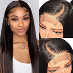 Load image into Gallery viewer, Silky Straight Lace Brazilian Glueless Human Hair Wig
