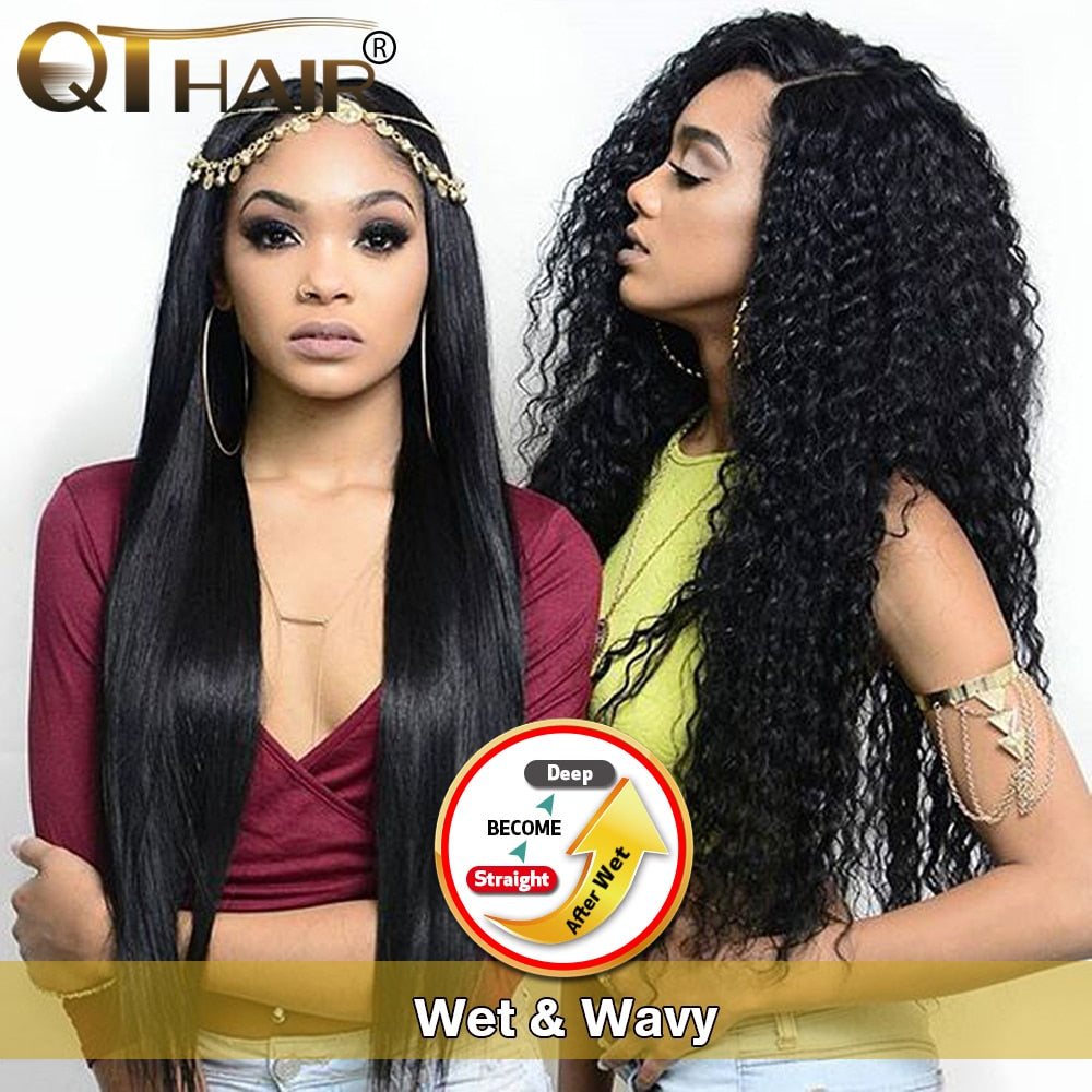 Brazilian 100% Human Hair Weave Straight Hair Extension Bundles